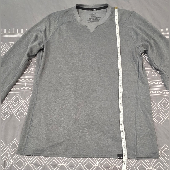 Patagonia Mens Capilene Midweight Longsleeve In Grey Size Medium - Picture 5 of 6